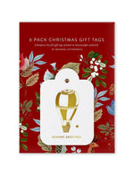 Folk Christmas Seasons Greetings Gift Tags - 6 pack