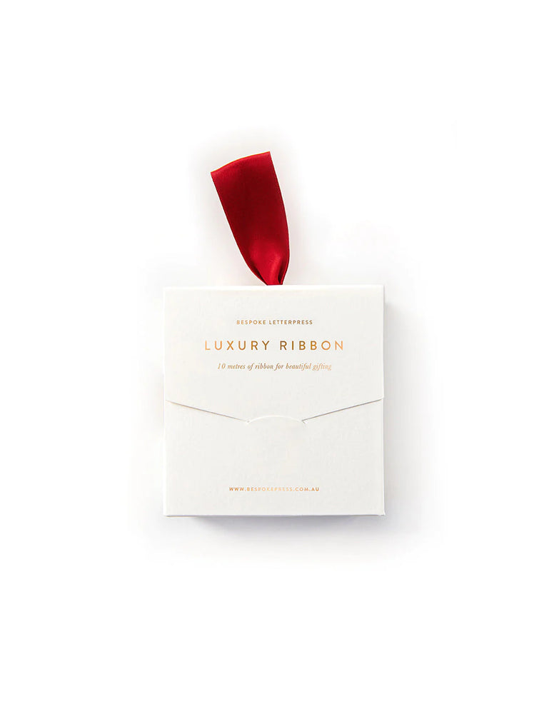 Red Luxury Satin Ribbon - 10 metres