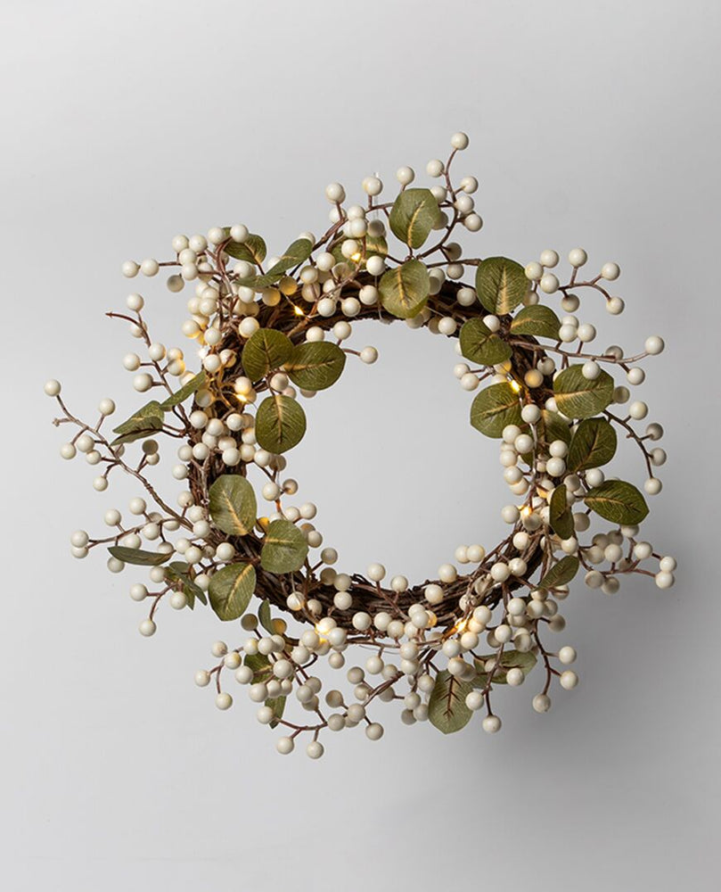Winter Berry LED Wreath - Small