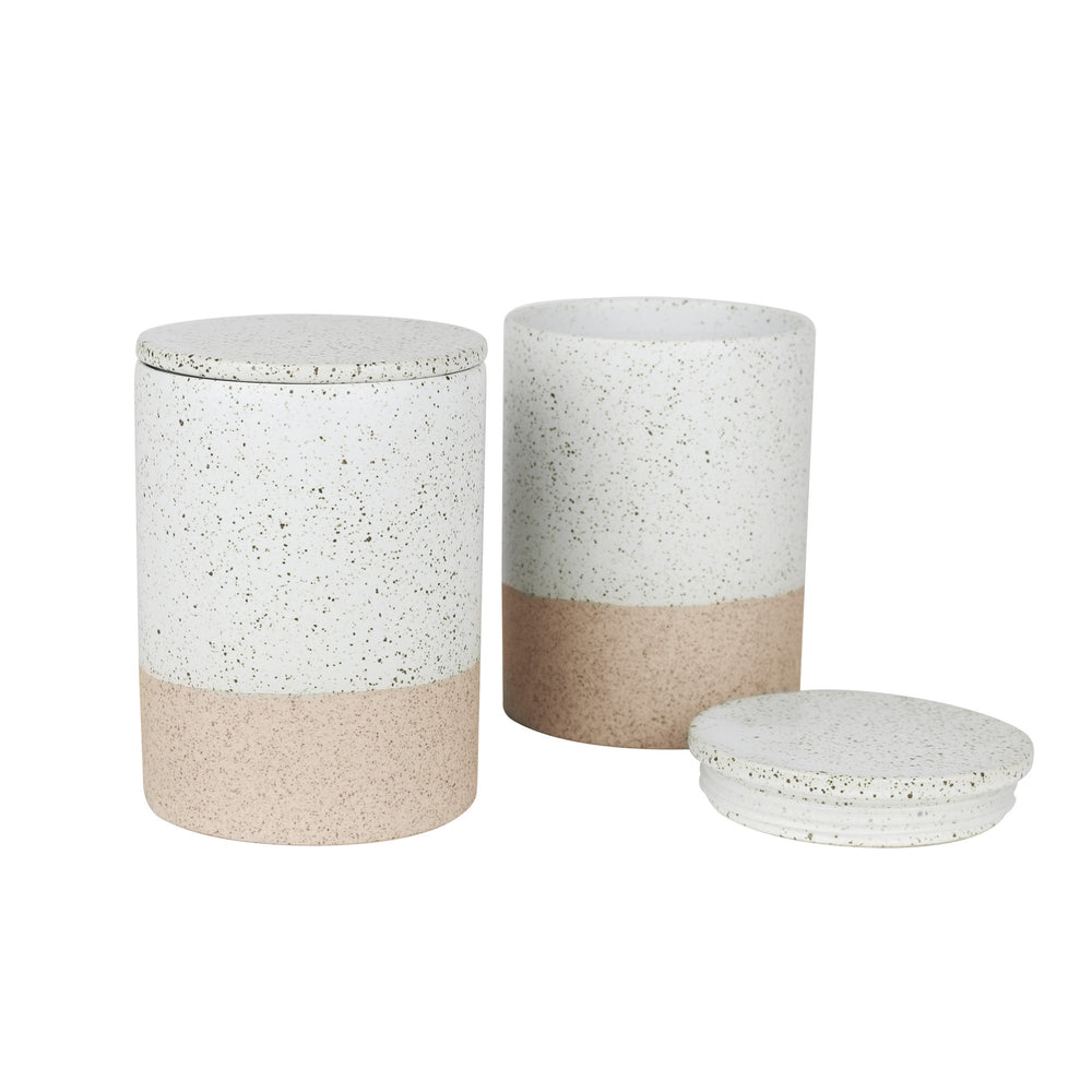 Canisters - Set of 2 White