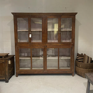 
                  
                    Glass and Teak Colonial Cabinet
                  
                