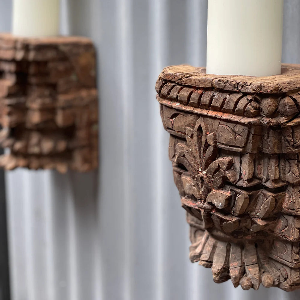 
                  
                    Carved Wall Mounted Candle Holder
                  
                