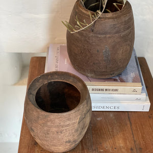 
                  
                    Vintage Indian Wooden Pot
                  
                